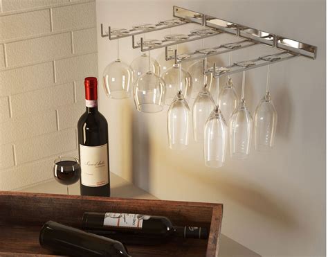 wall mounted glass racks